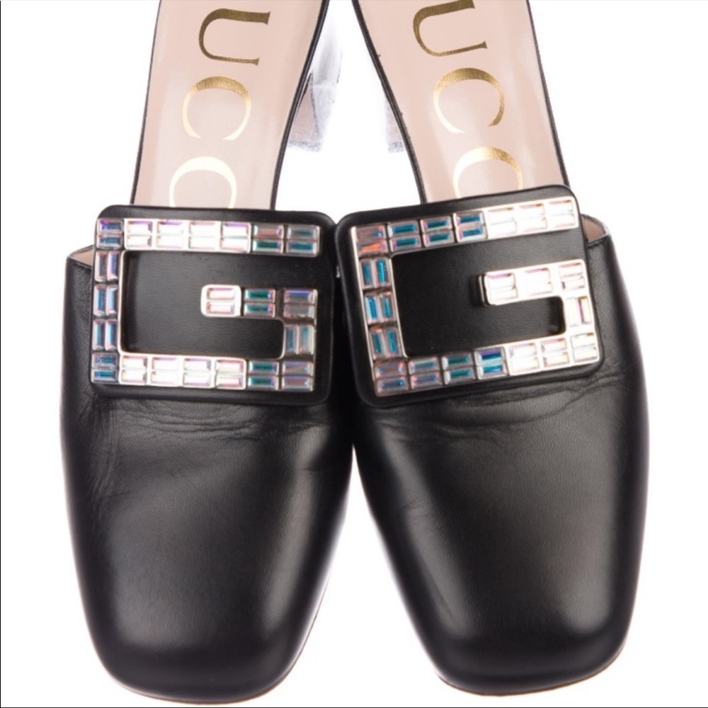 Gucchi crystal G mule